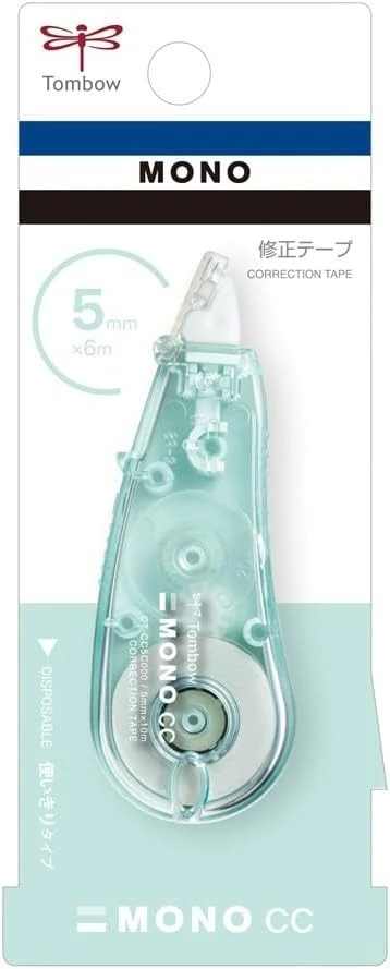 Tip Ex Kertas / Correction Tape Tombow CT-CC5C62 MONO Blue Green 5mmx6m